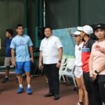 Ketum PP Pesti Kunjungi Training Camp Timnas Soft Tennis Indonesia, Beri Motivasi dan Jamuan Makan Malam